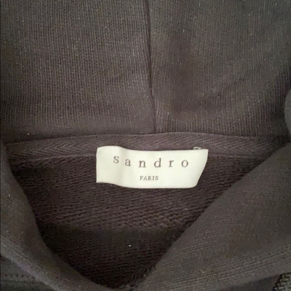 Small black Sandro hoodie - Picture 3 of 3